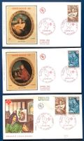 1968 Frankreich FDC Rotes Kreuz - 2 Sätze mir Div.Ilustr.