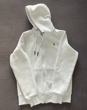 NEUER Polo Ralph Lauren Zip Hoodie / Zipper Gr. M Weiss