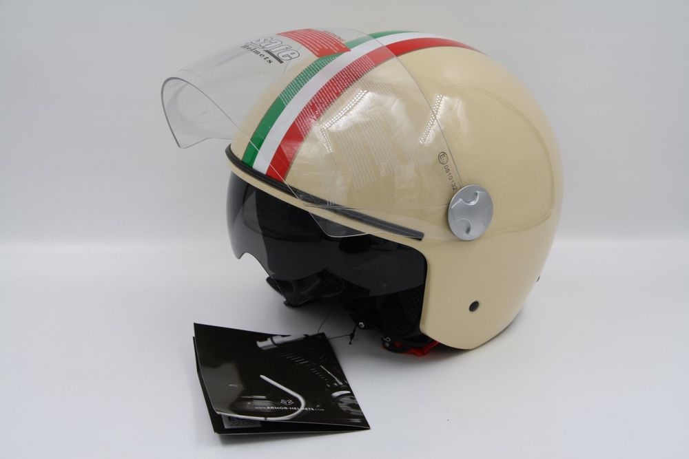 ARMOR HELMETS Italy Creme Jethelm Gr. M (24052045) (Neu und ...