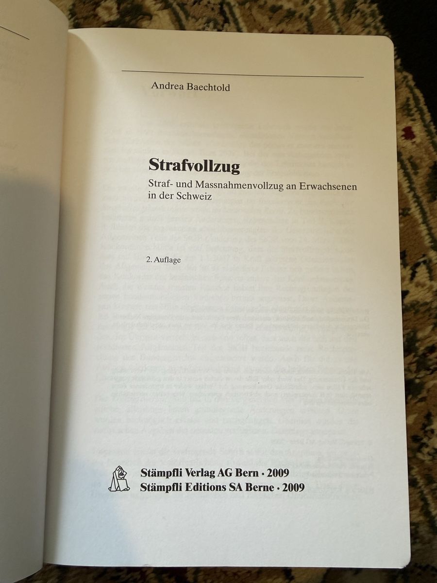 Libri: Strafvollzug – Usato da Luzern venduto da bia_v2fl 1