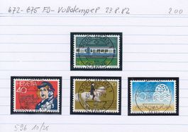 672-675 FD-Vollstempel 23.8.82