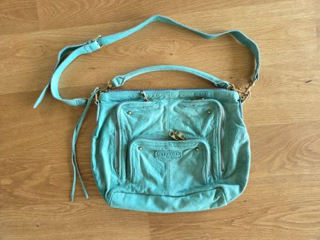 NEU Lässige Liebeskind Leder Tasche Türkis