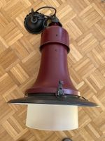 Belmag Vintage Hängelampe, Bauhaus-Zeit, bordeauxrot,