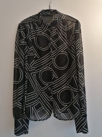 MOHITO Elegante Bluse Schwarz Gr. 40