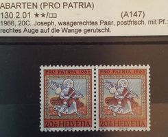 A417) B130.2.01 Abart Auge auf Wange gerutscht postfrisch