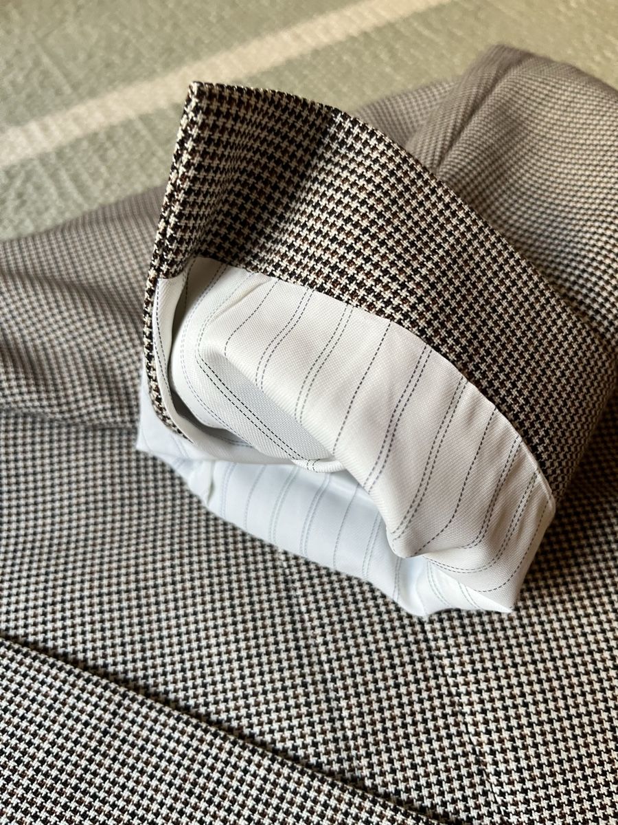 Anzüge: Fursac Summer Suit Virgin Wool Beige Cream Brown Checked – Neu (gemäss Beschreibung) aus Genève von ela_fg88 3