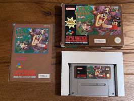 Super Nintendo: Taz-Mania - Komplett mit Box & Anleitung