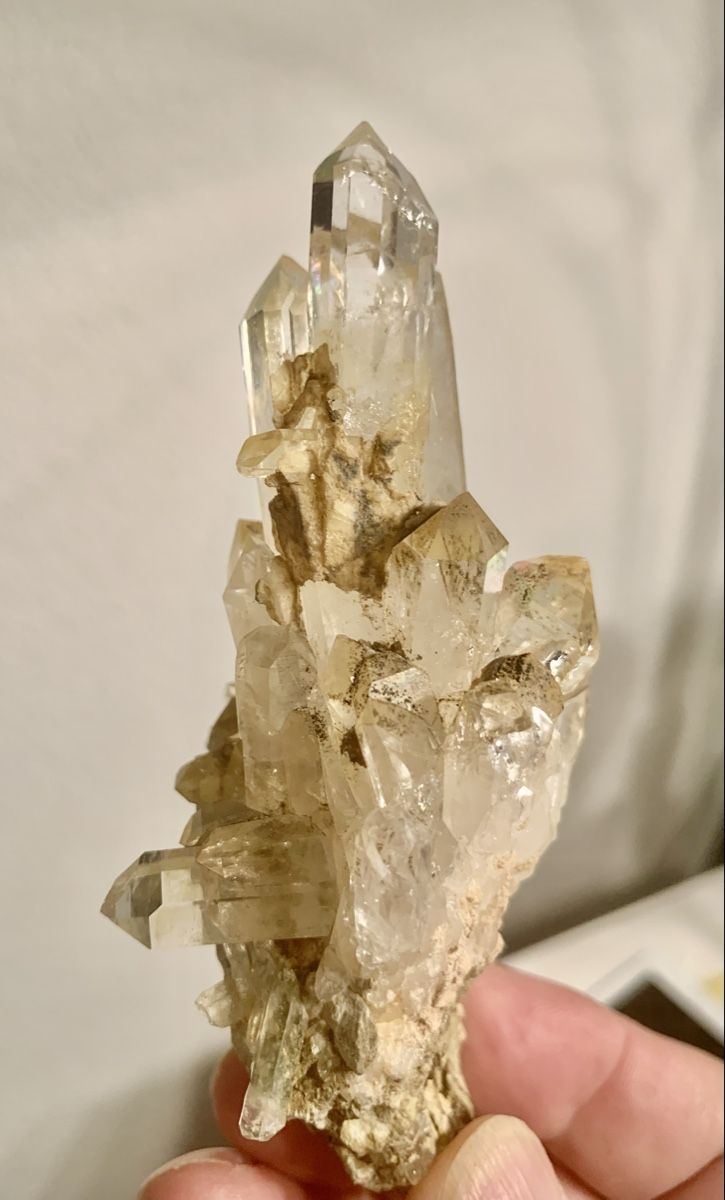 Minerali & Pietre curative: Bergkristall mit Limonit und Einschlüssen, Mathon, ca. 10cm – Nuovo e nell'imballaggio originale da Seeberg venduto da Mono1 2