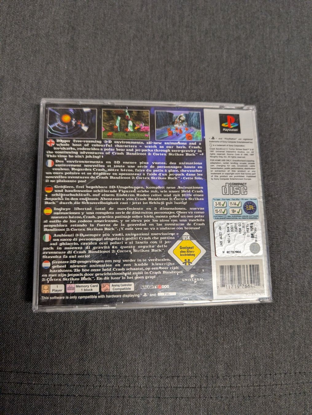 Giochi: Crash Bandicoot 2 cortex strikes back Sony playstation – Usato da Giubiasco venduto da Ticinerd 1