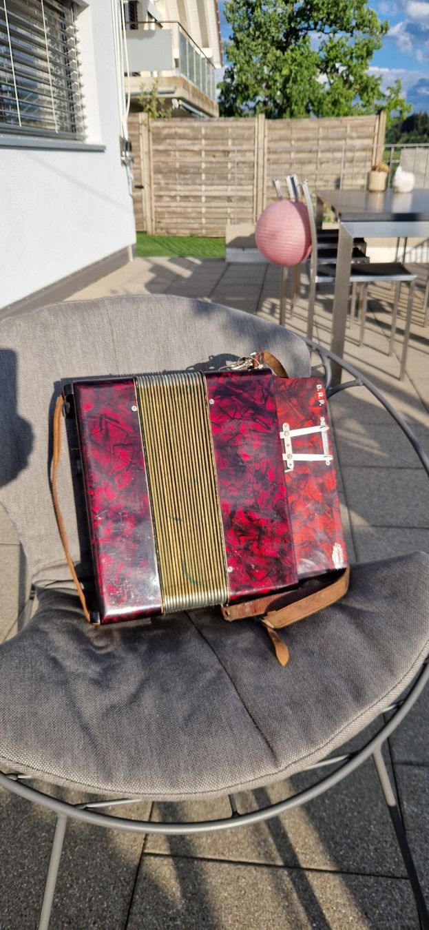 Hohner Strumenti musicali: Hohner Morino 3 Akkordeon - Rot – Usato da Häggenschwil venduto da Musictyp 3