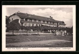 AK Leubringen, Hotel drei Tannen, 1922