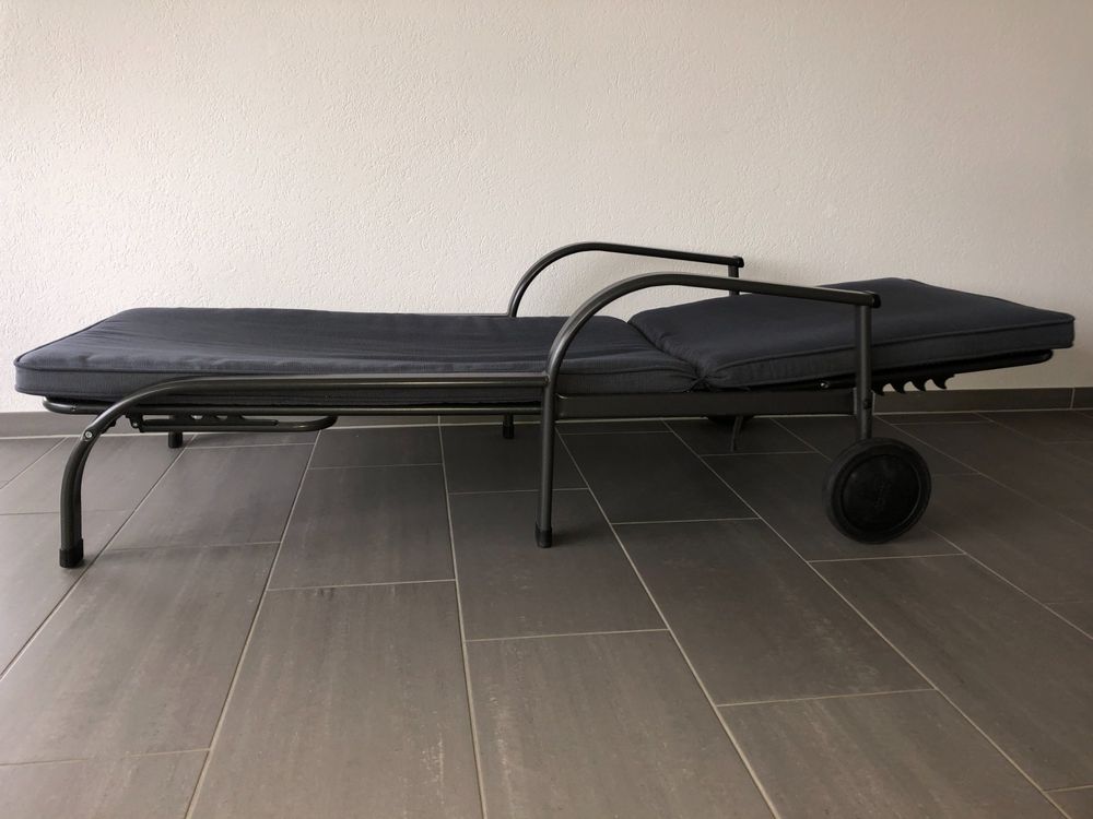 Sonnenliege aus Metall mit Stoffauflage Kaufen auf Ricardo