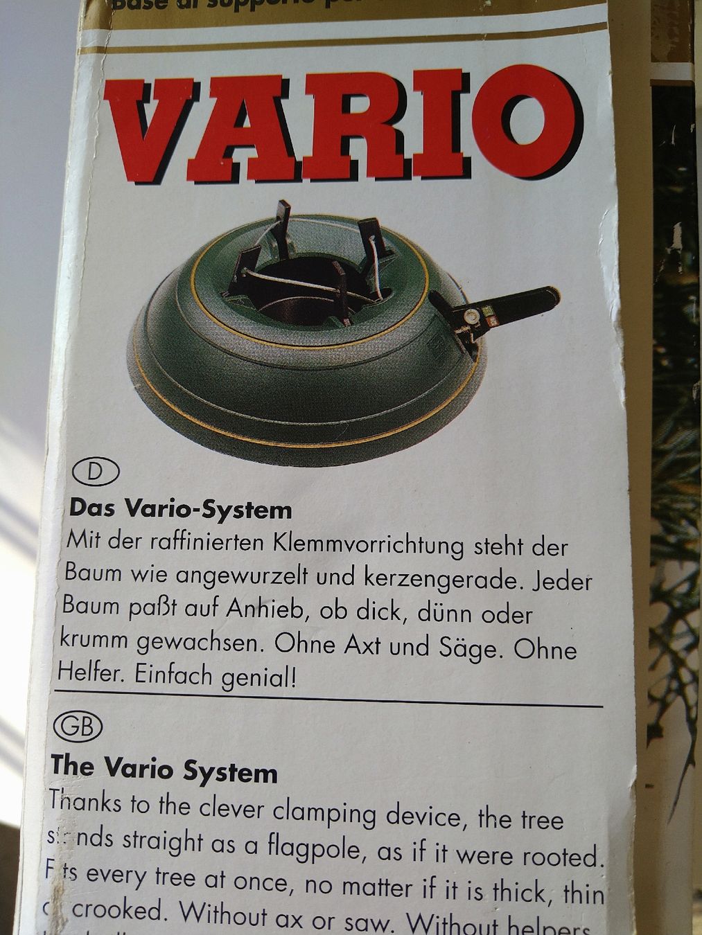 Krinner Basi per albero di Natale: Christbaumständer Vario Multifix – Usato da Zürich venduto da Bauer19 8