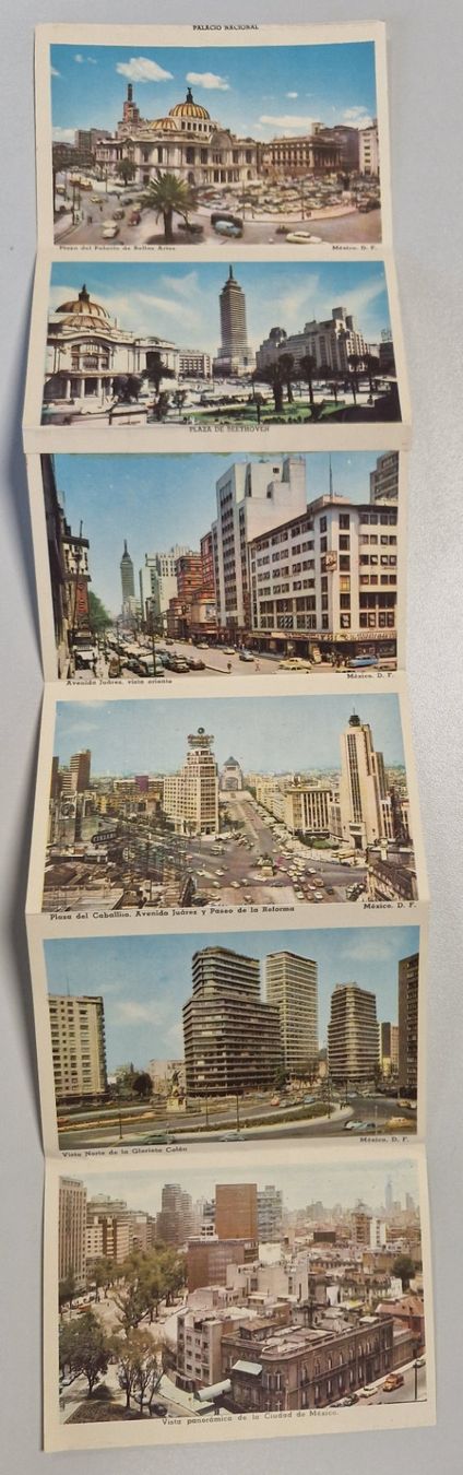 Cartoline postali: Mexiko Stadt Panorama 12 Ak-Leporello – Usato da Melchnau venduto da Fishel