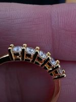 Bague argent avec diamants de moissanite de 0,5 ct GRA