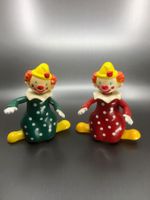 ⭐ 2x Clown Spielzeug Vintage Spielzeug Mechanisch