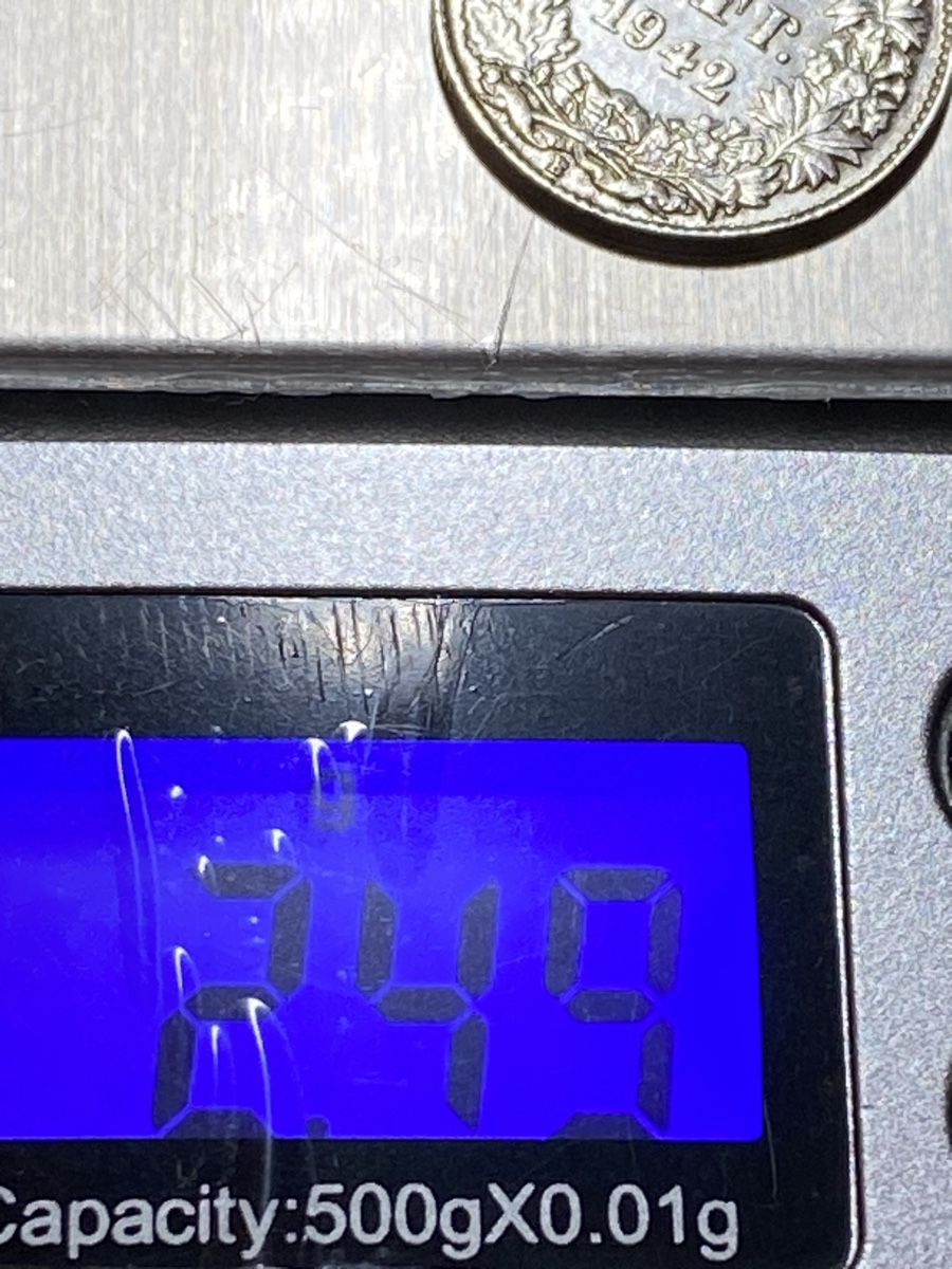 Tutti le monete: Suisse - 50 centimes - 1942 - AG – Usato da Payerne venduto da Mike1682 2