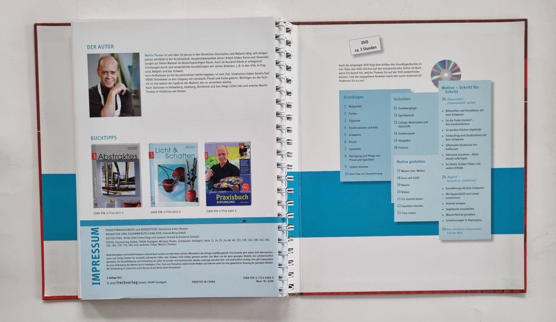 Libri: Acrylmalkurs Buch mit DVD, Martin Thomas – Usato da Opfikon venduto da Diversamente 3