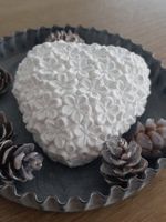 ♡ Herz - Blumenherz aus Gips ♡  NEU