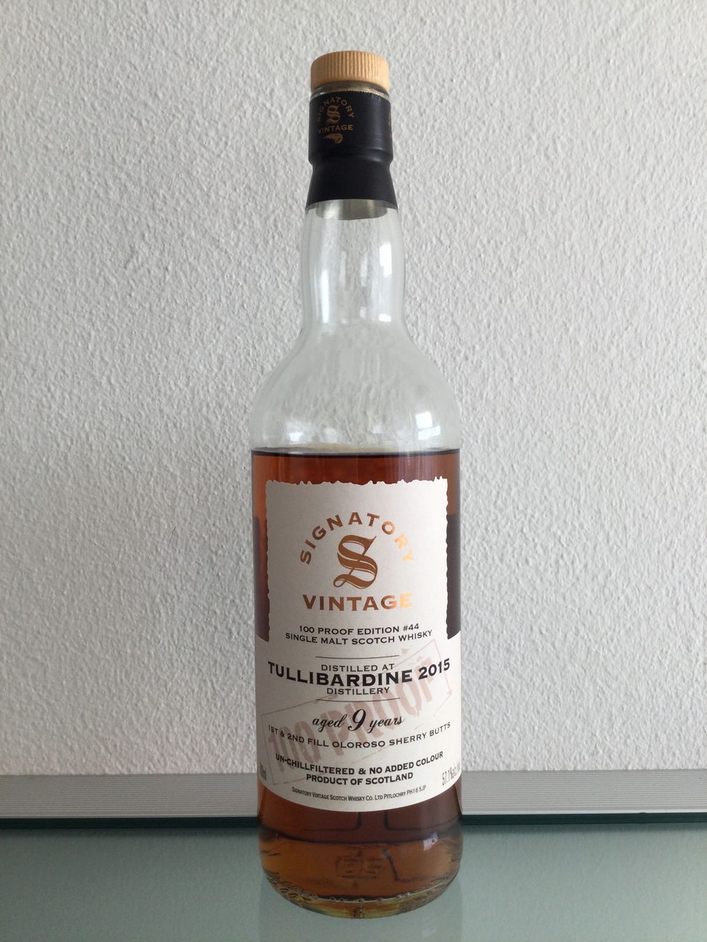 Spirituosen: TULLIBARDINE Sample à 4 cl Signatory Vintage 100 Proof – Neu (gemäss Beschreibung) aus Kriens von silo03