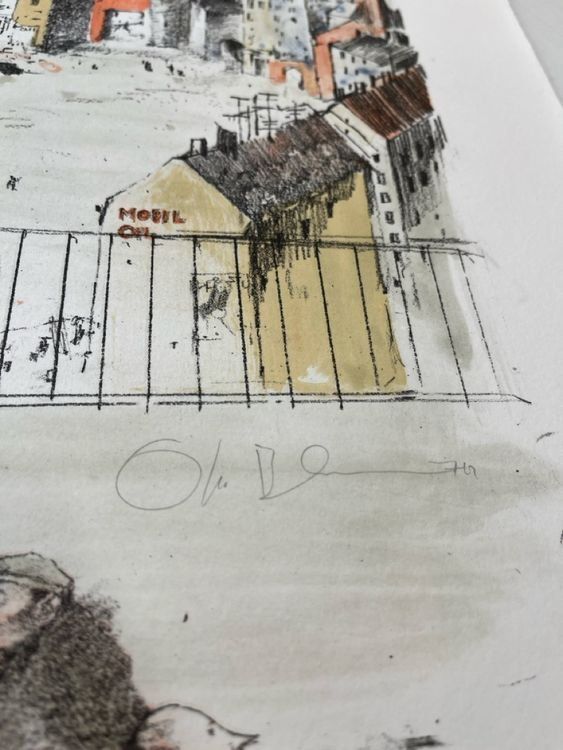 Grafica & Litografie: OTTO BACHMANN LITHOGRAPHIE SIGNIERT NUMMERIERT – Usato da Gersau venduto da grafik-kunst 5