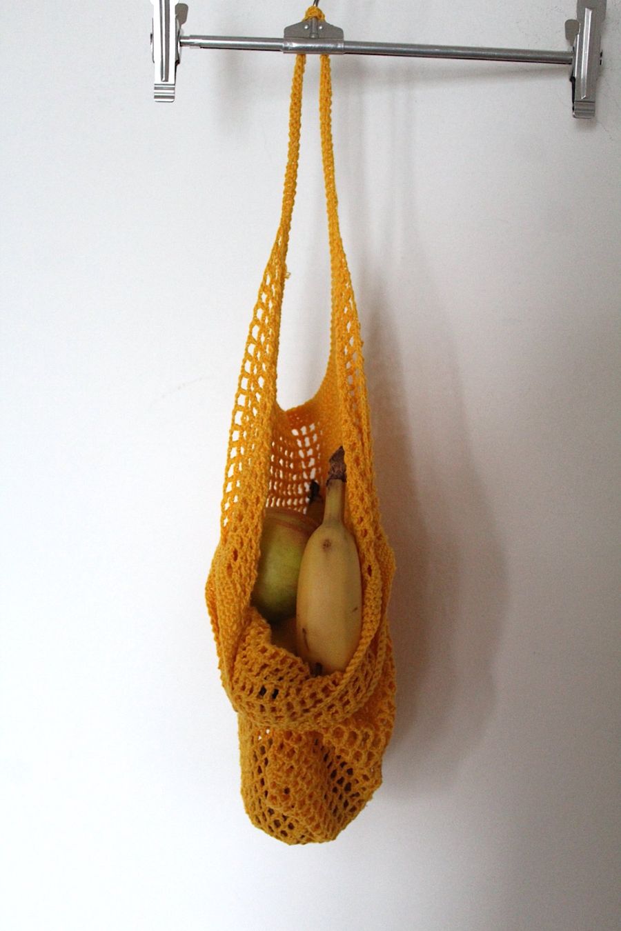 Borse: Neue, Gelbe Häkeltasche, Handmade – Usato da Locarno venduto da fripui 3