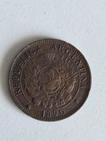 Münze Argentinien 2 Centavos 1890  Patina