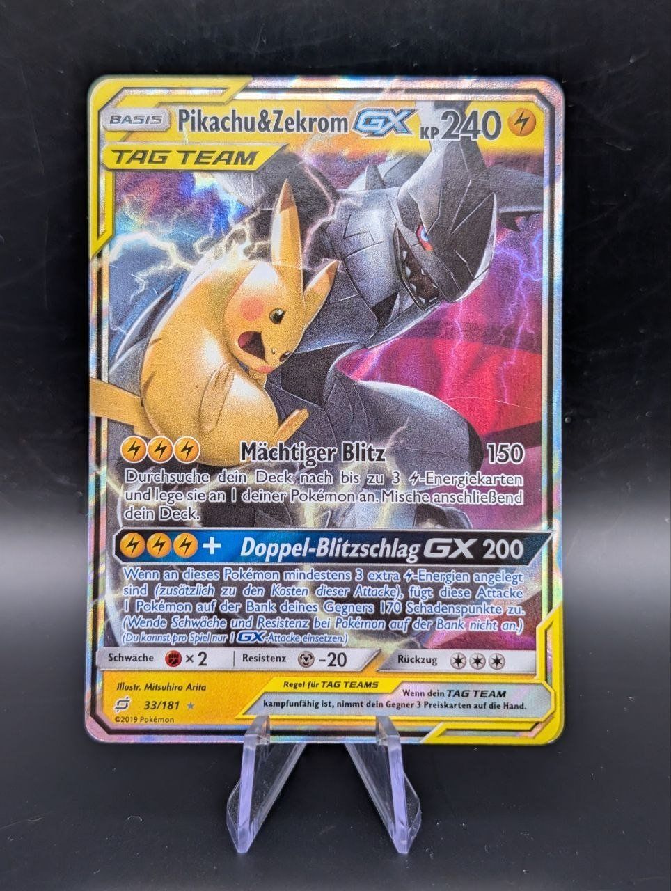 Pokémon Carte collezionabili: Pikachu & Zekrom GX TagTeam – Usato da Ennetbürgen venduto da Home_of_TCG