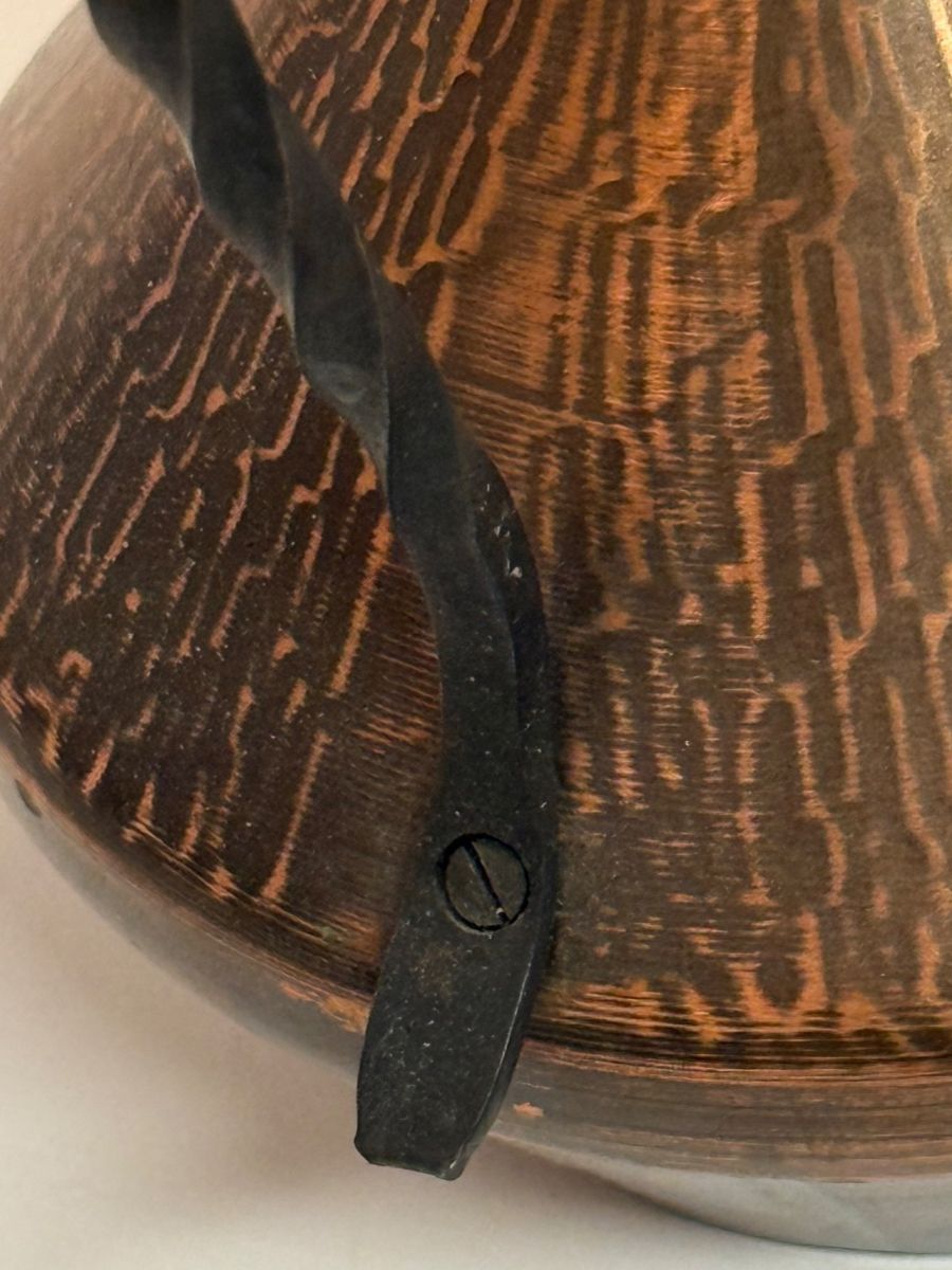 Vasi & Recipienti: Kupfervase mit geschmiedetem Henkel – Usato da Itingen venduto da uhu777 1