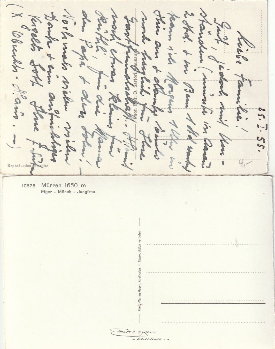 Cartes postales: 10 verschiedene ältere Schweizer Ansichtskarten – D'occasion à Rupperswil par Ema10 9