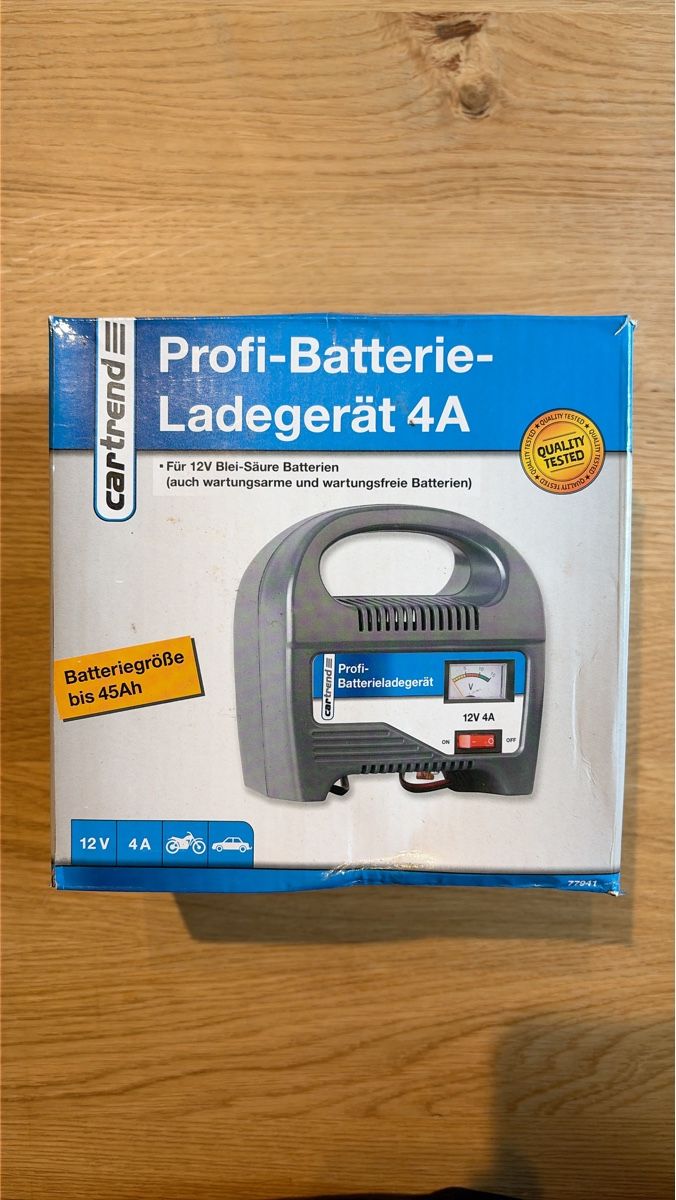 Caricabatterie: Profi-Batterieladegerät 4A 12V neu – Nuovo (secondo la descrizione) da Weinfelden venduto da kap_mh5p