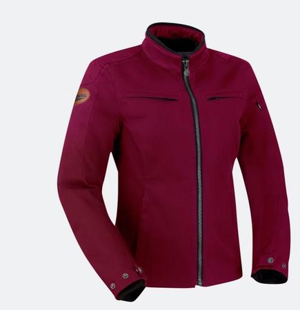 Motorradjacke Segura Garrisson Damen Bordeaux Rot - 2XL NEU
