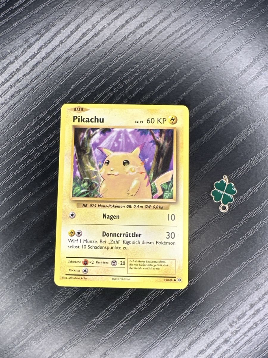 Pokémon Carte collezionabili: Pikachu lv.12 35/108 xy evolutions non holo – Usato da Uster venduto da Neonschwarz