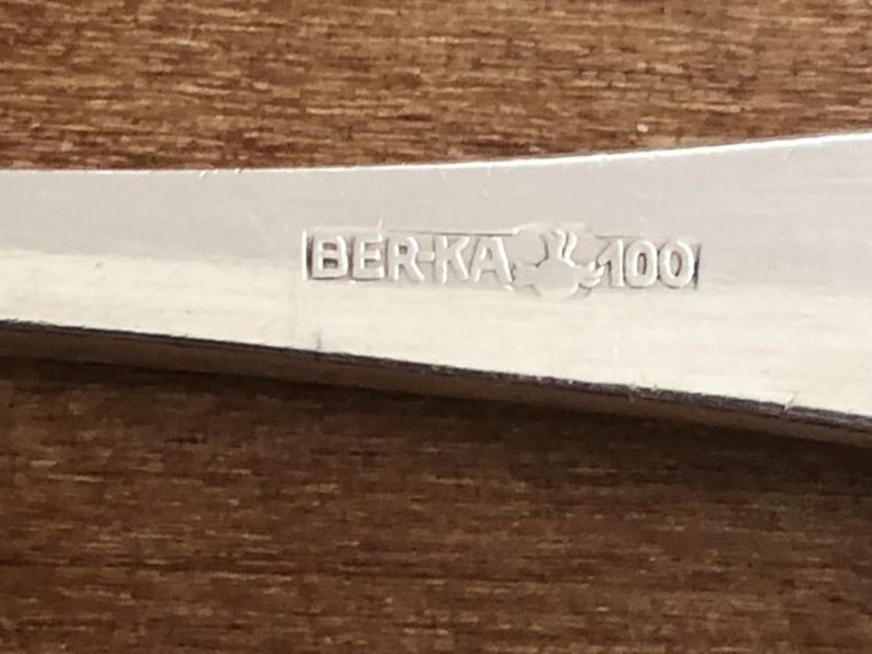 Löffel: 4 alte Silberlöffel, Kaffeelöffel, Berka 100 – Gebraucht aus Samstagern von TAAF 2