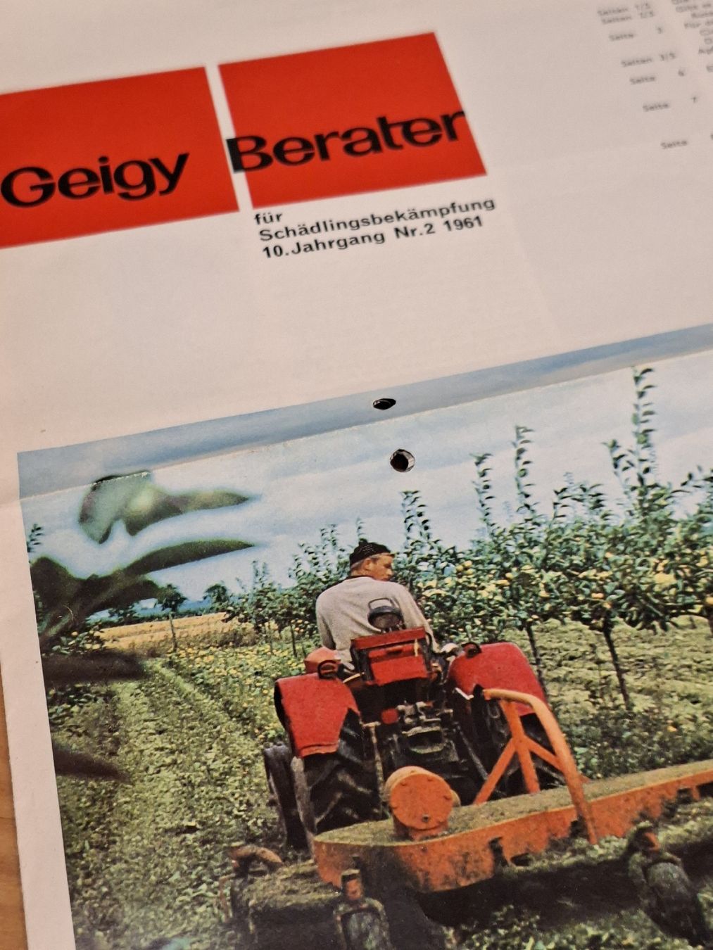 Documenti: Geigy Berater Basel Prospekt 1961 Schädlingsbekämpfung – Usato da Ganterschwil venduto da HeidiuPeter