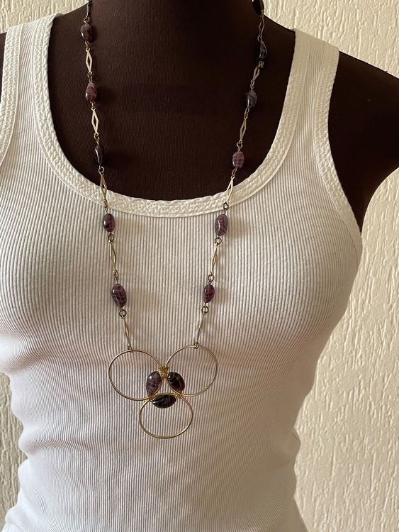 Vintage ancien Collier avec des pierre Quartz | Kaufen auf Ricardo