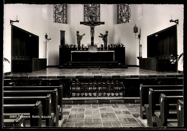 Cartoline postali: AK Uznach, Katholische Kirche – Usato da Berlin venduto da bartko-reher