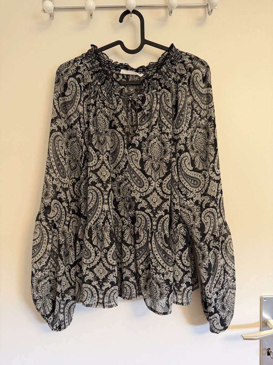 Mango Camicette: MNG Bluse mit Paisleymuster, Gr. L – Usato da Langnau am Albis venduto da Schneeflocke92 4
