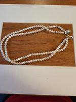 Elegante doppelreihige Perlenkette