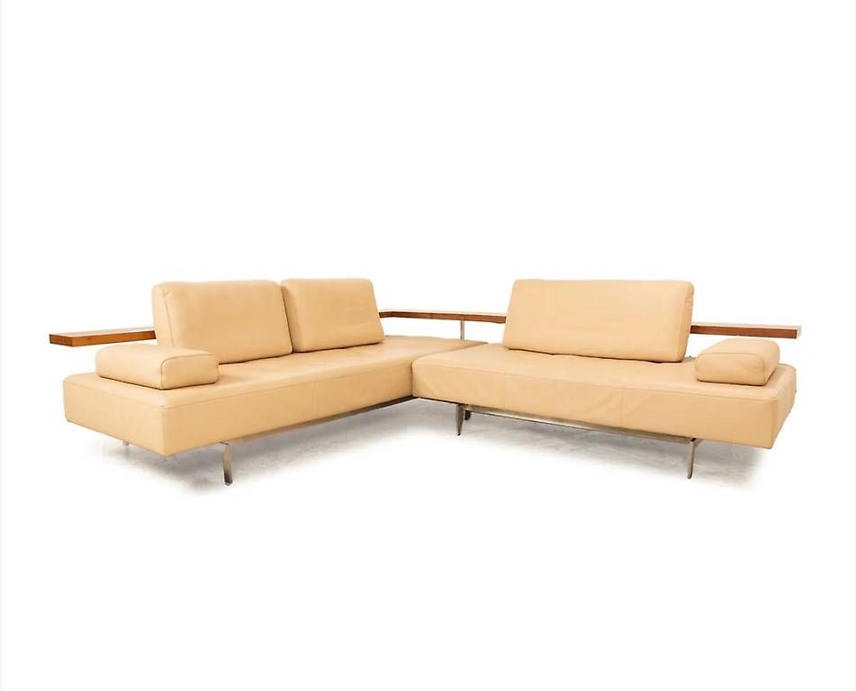 Divani: Rolf Benz Dono 6100 Leder Ecksofa Beige Sofa Couch – Usato da St. Urban venduto da pet_k296