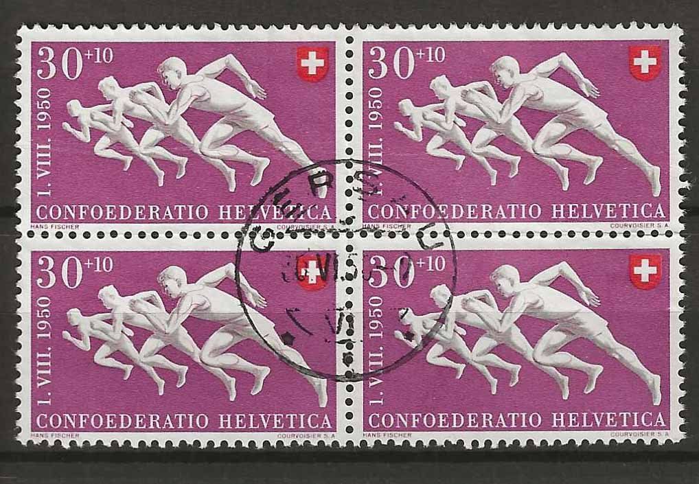 Tutti i francobolli: PP050 - Pro Patria 1950 B49 B4  obl. – Usato da Trélex venduto da Phil_Albert