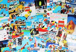 LEGO KATALOGE BAUANLEITUNGEN PROSPEKTE 1971-92 - 60 STÜCK!
