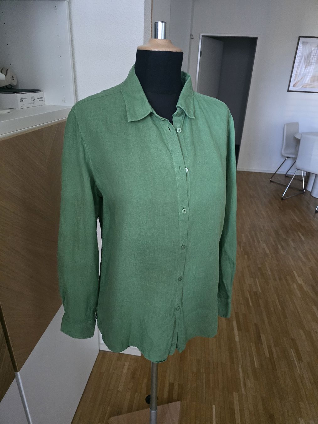 Massimo Dutti Camicette: Massimo Dutti Leinenhemd Grün, Gr. 40 – Usato da Zürich venduto da ale_bg2x