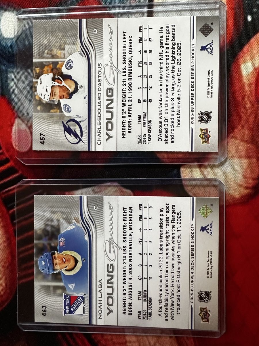 NHL Carte collezionabili: 2 NHL Young Guns Sammelkarten – Nuovo (secondo la descrizione) da Bremgarten b. Bern venduto da sisec17 1
