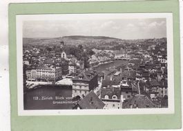 Zürich Blick vom Grossmünster 1935