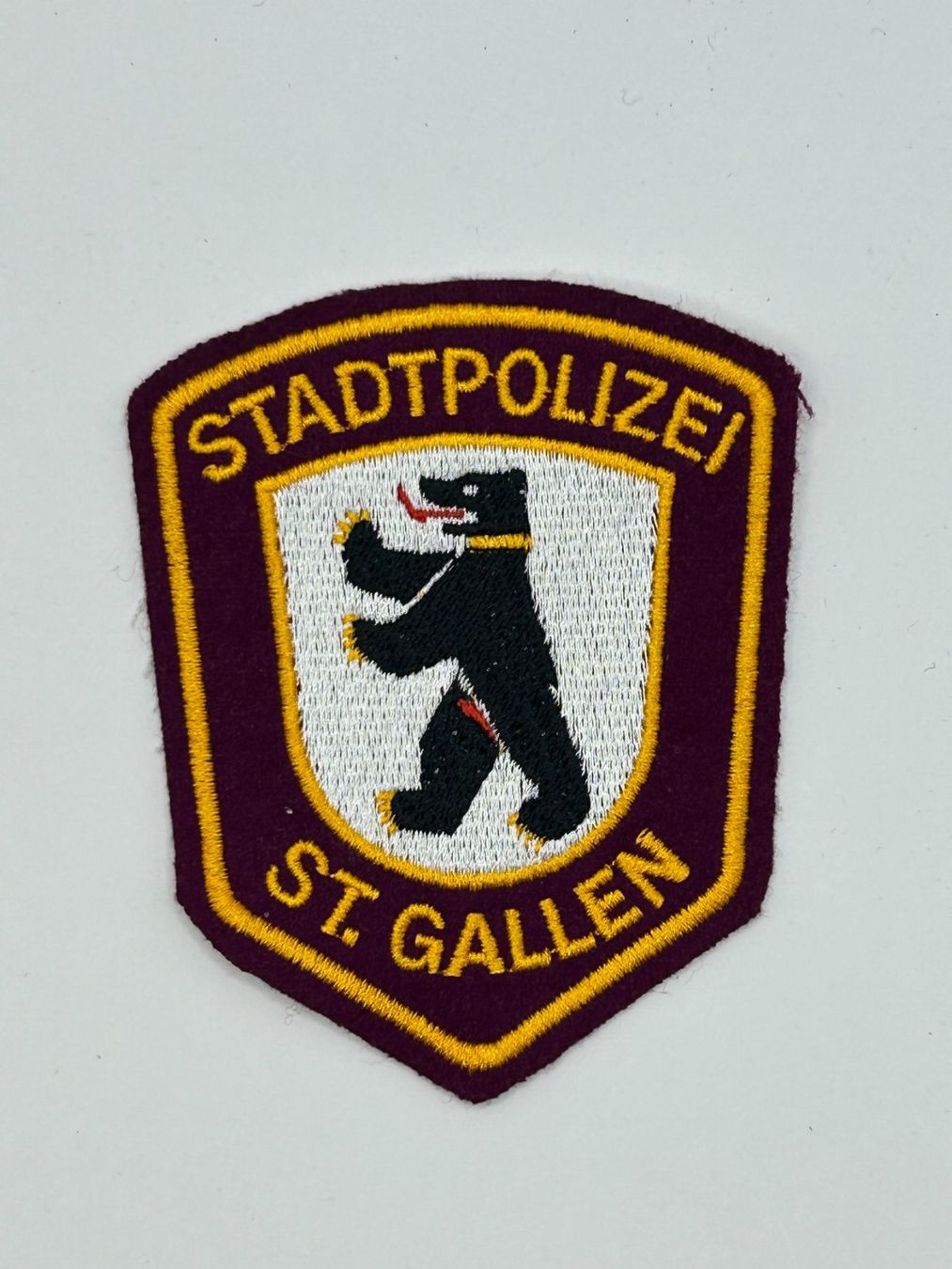 Swiss Placchette & Badge: Selten altes Abzeichen Stapo St. Gallen – Usato da Schaan venduto da Auring61