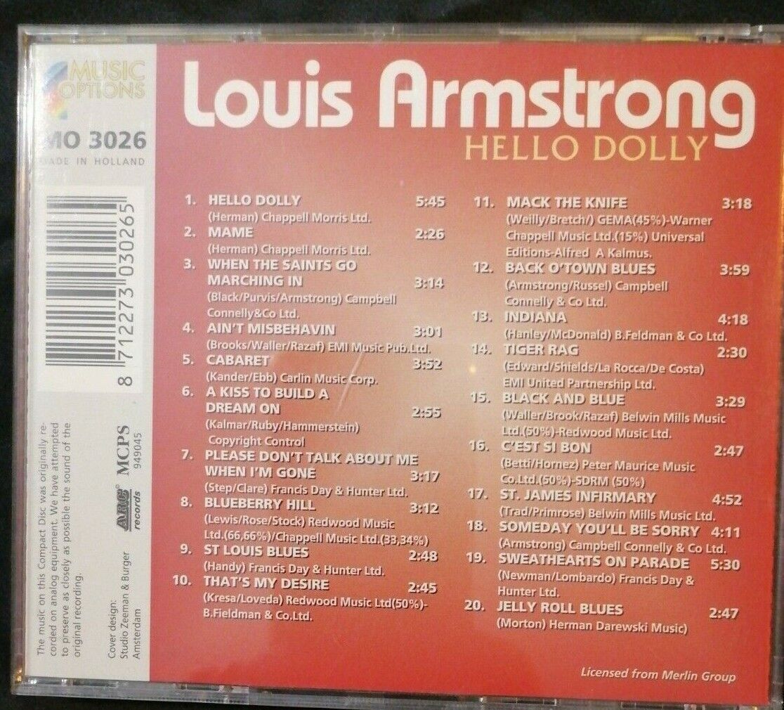 CDs: Louis Armstrong - Hello Dolly         (20 Tracks) – Gebraucht aus St.Galllen von elkaphone 1