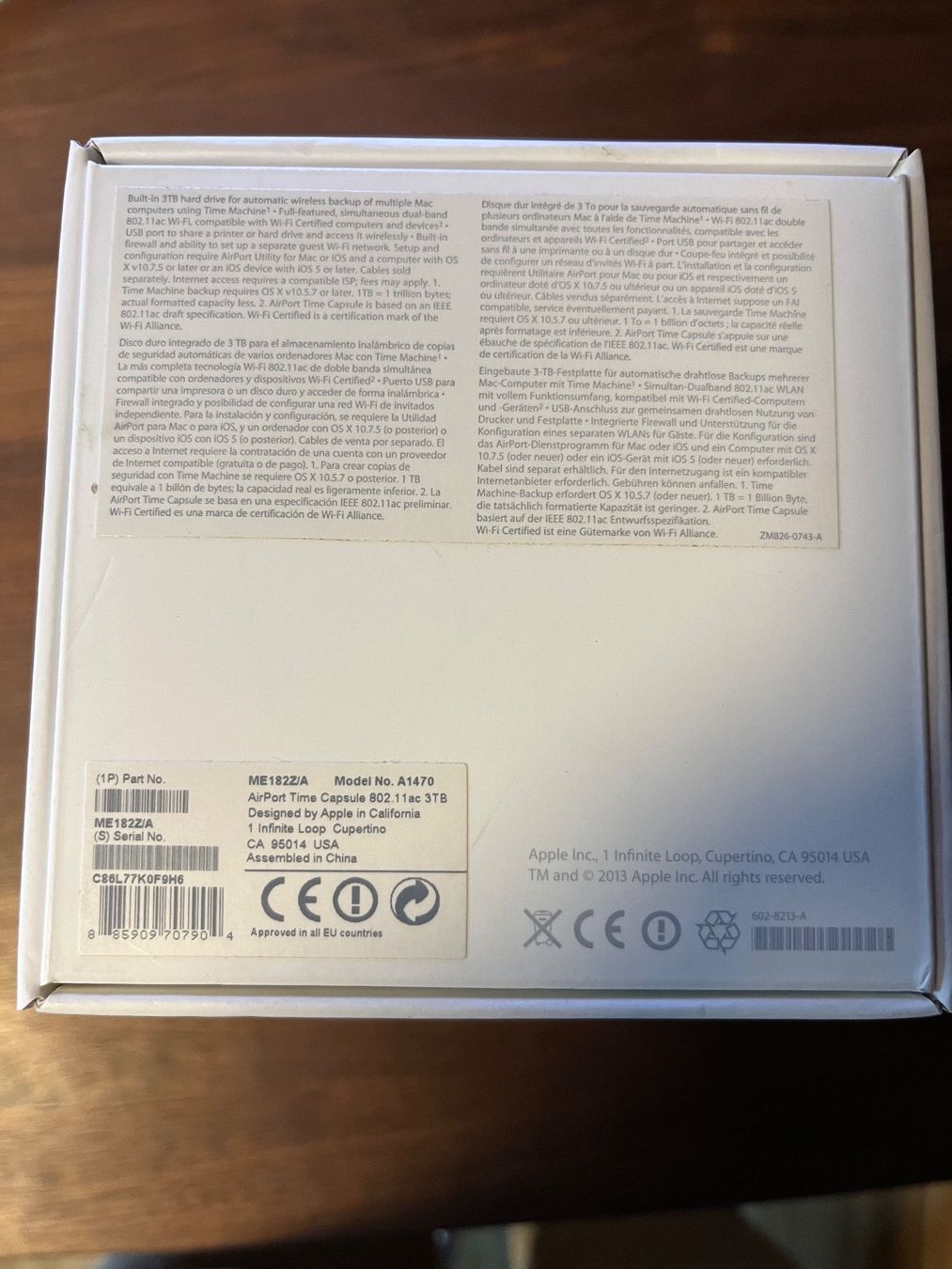 Apple Harddisks: Apple Airport Time Capsule 3 TB – Gebraucht aus Toffen von  2