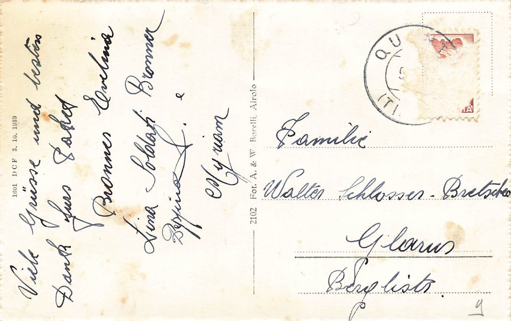Cartoline postali: Quinto Leventina – Usato da Biasca venduto da Blenio71 1