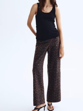 H&M MAMA 🐆 pantalon de grossesse NEW! 🤰🏻 L
